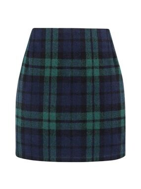 NWT! Womens High Waist Plaid Skirt Bodycon Pencil Wool Mini Skirt